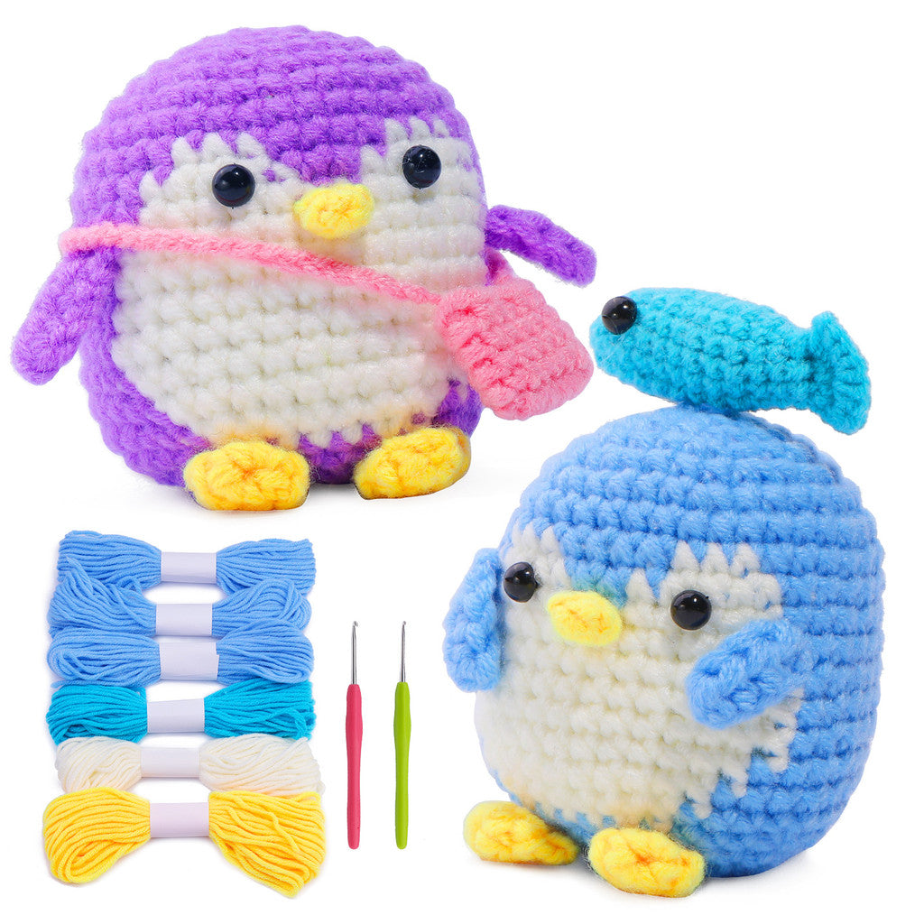 Beginner Crochet Material Kit- DIY Crochet Set-Full Knitting Tools- Crochet Starter Kit for Beginner
