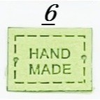 5pcs Handmade Microfiber Label Tag Color Tag Mini Tag handmade 迷你彩色手工制作标签