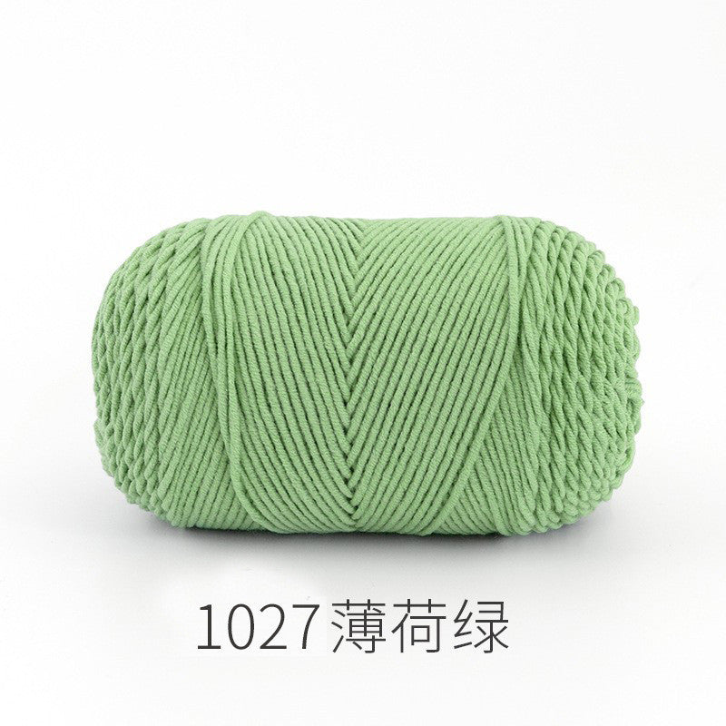 CLEARANCE - 5ply Milk Cotton Yarn/ Handmade DIY Knitting Wool/ Rainbow Yarn/ Benang Kait/ Crochet Yarn/ Knitting Yarn/ 五股牛奶纯色棉/ 针织