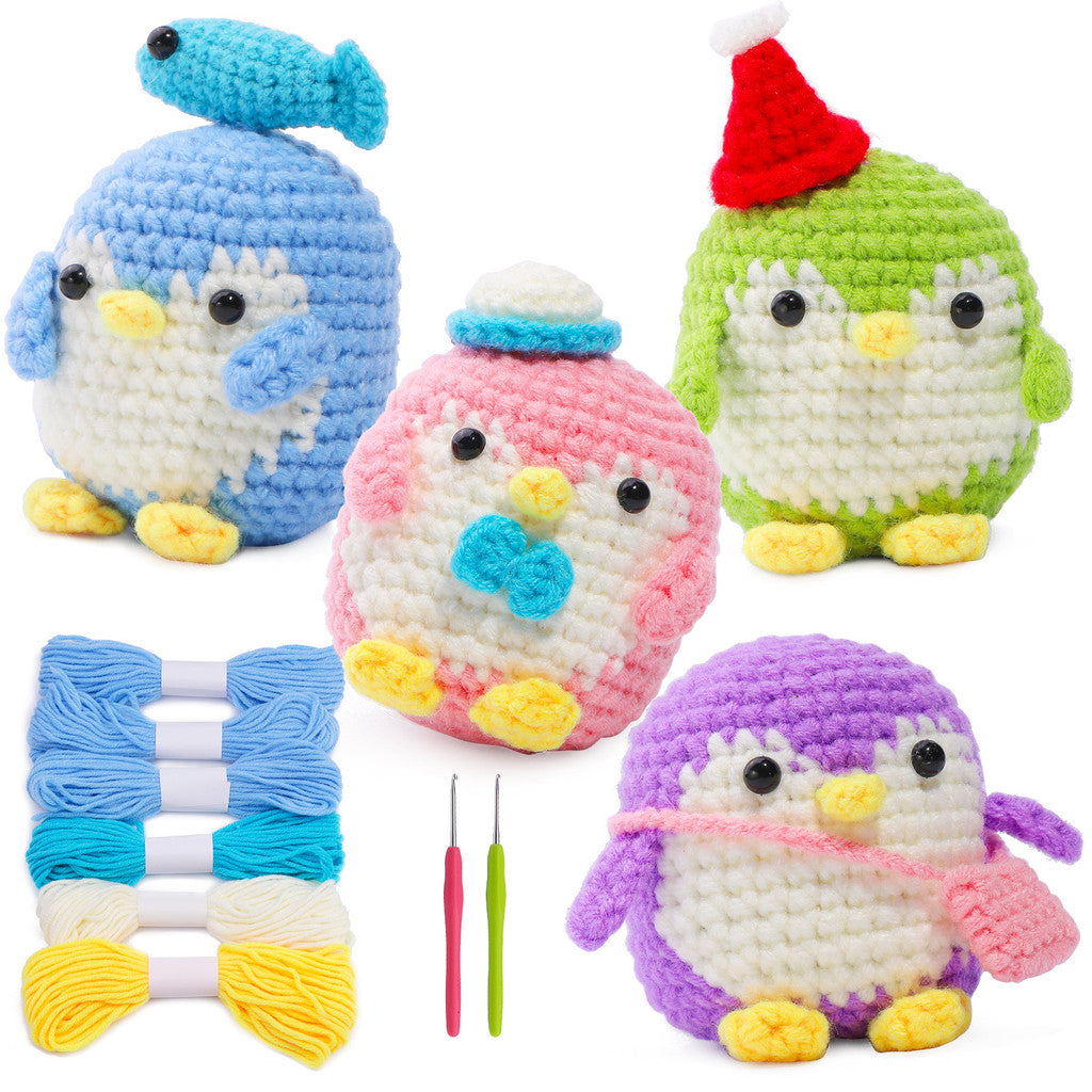 Beginner Crochet Material Kit- DIY Crochet Set-Full Knitting Tools- Crochet Starter Kit for Beginner