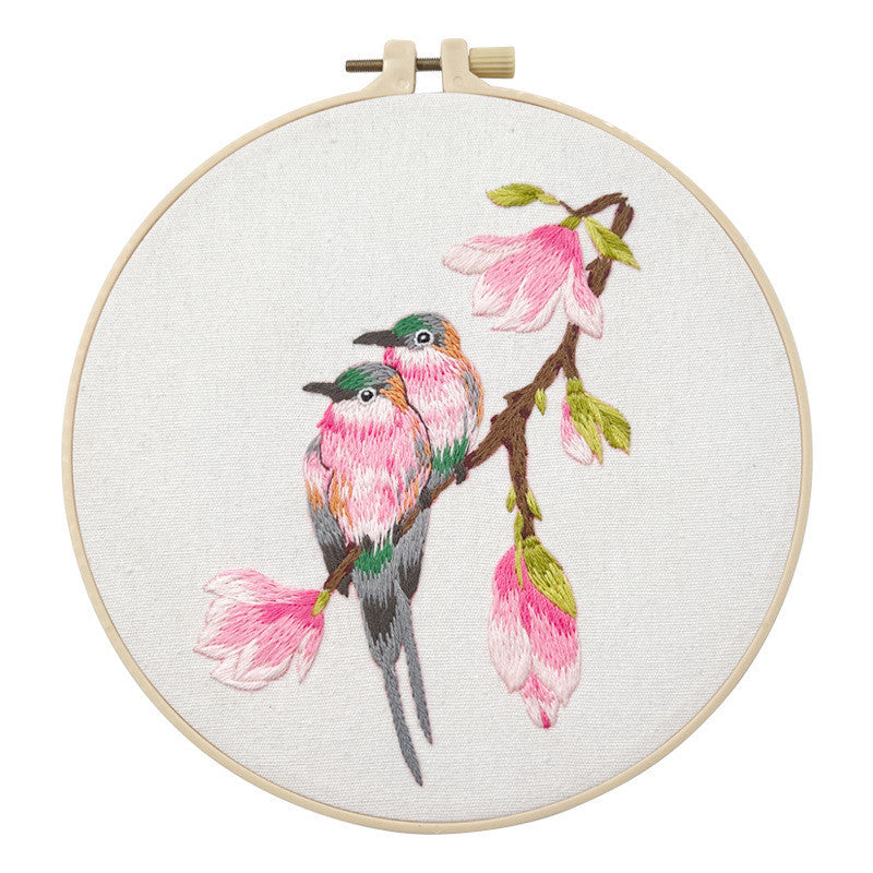 Embroidery Kit/ Needlework for Beginner/ Set Sulaman Tangan /DIY cross stitch set / Embroidery Material Kit Bird /Owl