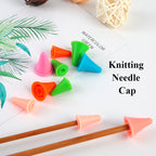 Ready Stock 4 pairs (8pcs) Anti-dropping Needle Cap Knitting Tool Knitting Needle Cap Colourful