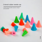 Ready Stock 4 pairs (8pcs) Anti-dropping Needle Cap Knitting Tool Knitting Needle Cap Colourful