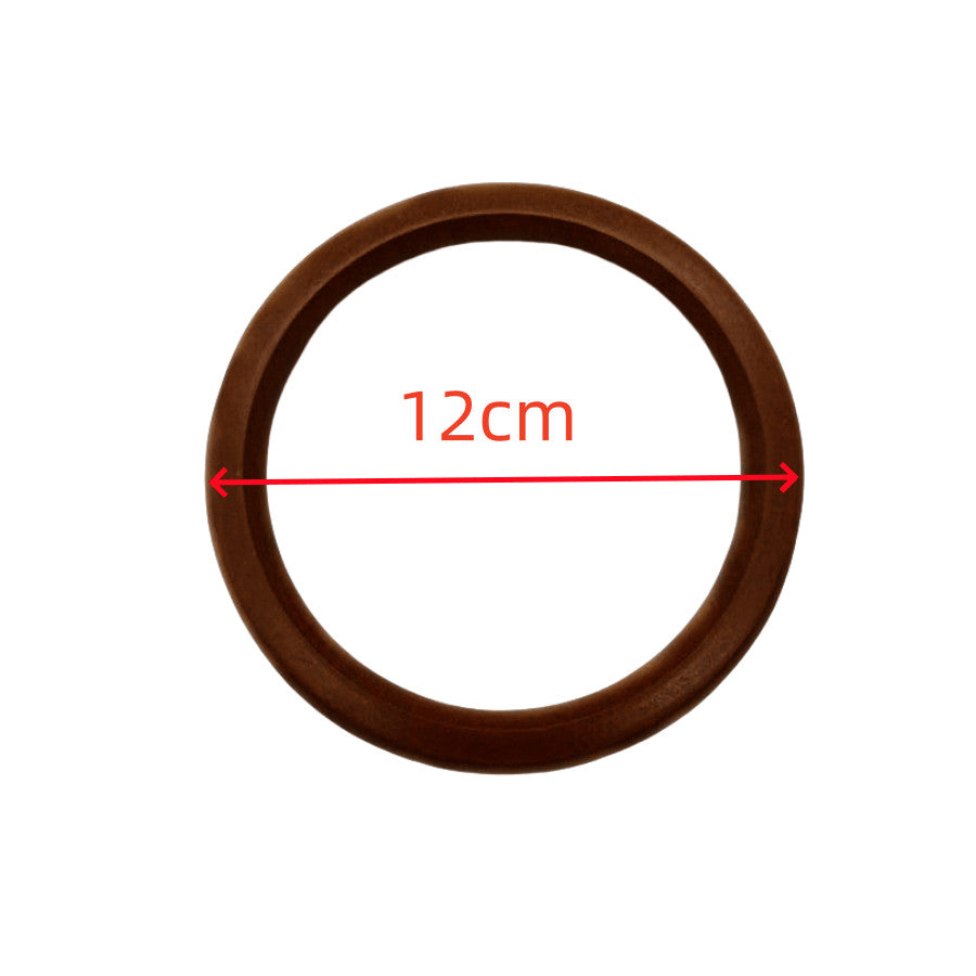 O shape Flat Wooden Handle for Handmade Handbag DIY Tote Purse Pemegang Beg Kayu O Handle