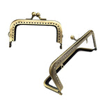 Glossy Square Shape Kiss Lock Bronze Colour Wallet Purse Frame DIY Crochet Purse Accessories Sewing Clasp Purse 口金钱包包包配件