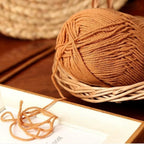 4ply Milk Cotton Hand Knitting/Crochet Cotton Yarn for Scarf/Sweater/Hat Benang Kait Milk Cotton Combed Milk Cotton 精梳棉