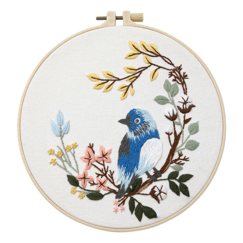 Embroidery Kit/ Needlework for Beginner/ Set Sulaman Tangan /DIY cross stitch set / Embroidery Material Kit Bird /Owl