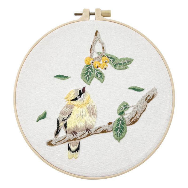 Embroidery Kit/ Needlework for Beginner/ Set Sulaman Tangan /DIY cross stitch set / Embroidery Material Kit Bird /Owl
