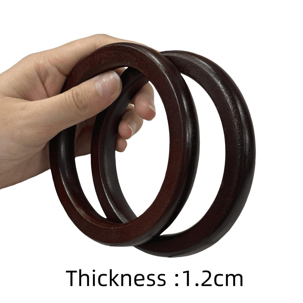 O shape Flat Wooden Handle for Handmade Handbag DIY Tote Purse Pemegang Beg Kayu O Handle