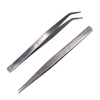 125/145mm Tweezers (Straight / Curve) Stainless Steel tweezers / Penyepit Benang (Lurus / Bengkok)