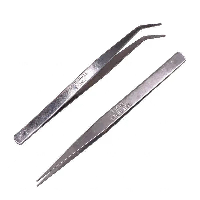 125/145mm Tweezers (Straight / Curve) Stainless Steel tweezers / Penyepit Benang (Lurus / Bengkok)