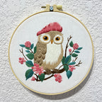 Embroidery Kit/ Needlework for Beginner/ Set Sulaman Tangan /DIY cross stitch set / Embroidery Material Kit Bird /Owl
