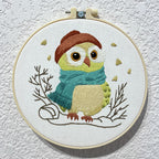Embroidery Kit/ Needlework for Beginner/ Set Sulaman Tangan /DIY cross stitch set / Embroidery Material Kit Bird /Owl