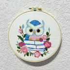 Embroidery Kit/ Needlework for Beginner/ Set Sulaman Tangan /DIY cross stitch set / Embroidery Material Kit Bird /Owl