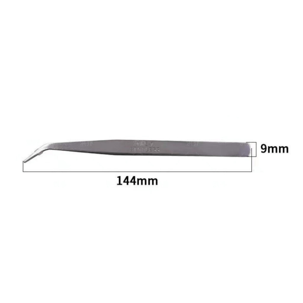 125/145mm Tweezers (Straight / Curve) Stainless Steel tweezers / Penyepit Benang (Lurus / Bengkok)