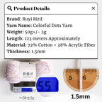 Cloud Cotton Yarn - DIY Hand-Woven Baby Blanket Nitrile Wool Yarn- Crochet & Knitting Yarn- Benang Kaitlin