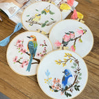 Embroidery Kit/ Needlework for Beginner/ Set Sulaman Tangan /DIY cross stitch set / Embroidery Material Kit Bird /Owl