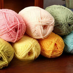 4ply Milk Cotton Hand Knitting/Crochet Cotton Yarn for Scarf/Sweater/Hat Benang Kait Milk Cotton Combed Milk Cotton 精梳棉