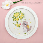 Embroidery Kit/ Needlework for Beginner/ Set Sulaman Tangan /DIY cross stitch set / Embroidery Material Kit Cats