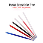 5pcs Heat Erasable Pen Refill/ Water Soluble Pen/ Fabric Marker/ High Temperature Vanishing Pen/ Embroidery Marker Pen