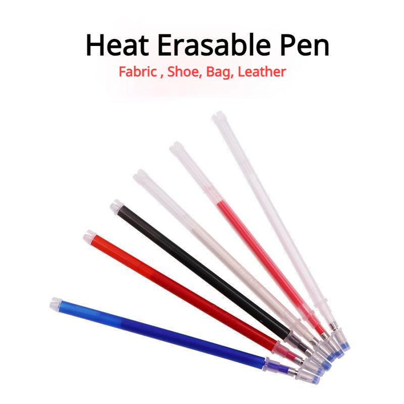 5pcs Heat Erasable Pen Refill/ Water Soluble Pen/ Fabric Marker/ High Temperature Vanishing Pen/ Embroidery Marker Pen
