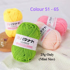 Clearance - 25g Benang Kait/ 4ply Milk Cotton (Colour 51-66) Mini Yarn Hand Knitting/Crochet Cotton Yarn for Scarf/Sweater/Hat