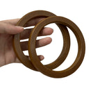 O shape Flat Wooden Handle for Handmade Handbag DIY Tote Purse Pemegang Beg Kayu O Handle