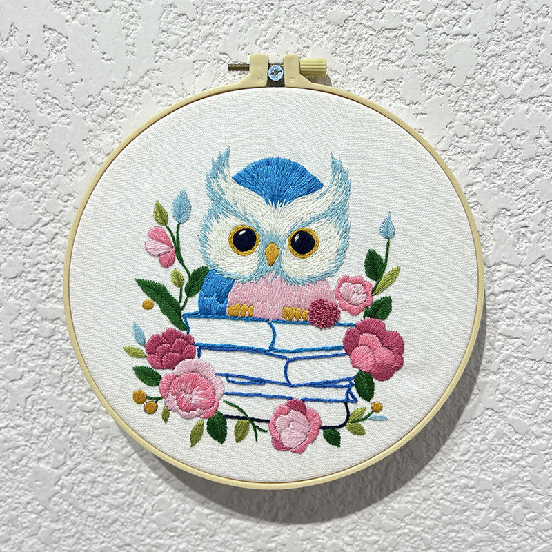 Embroidery Kit/ Needlework for Beginner/ Set Sulaman Tangan /DIY cross stitch set / Embroidery Material Kit Bird /Owl