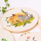 Embroidery Kit/ Needlework for Beginner/ Set Sulaman Tangan /DIY cross stitch set / Embroidery Material Kit Cats