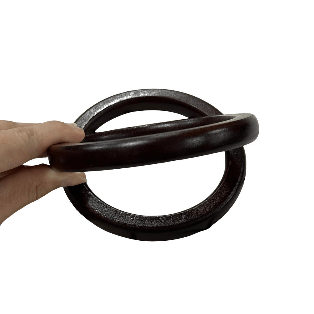O shape Flat Wooden Handle for Handmade Handbag DIY Tote Purse Pemegang Beg Kayu O Handle