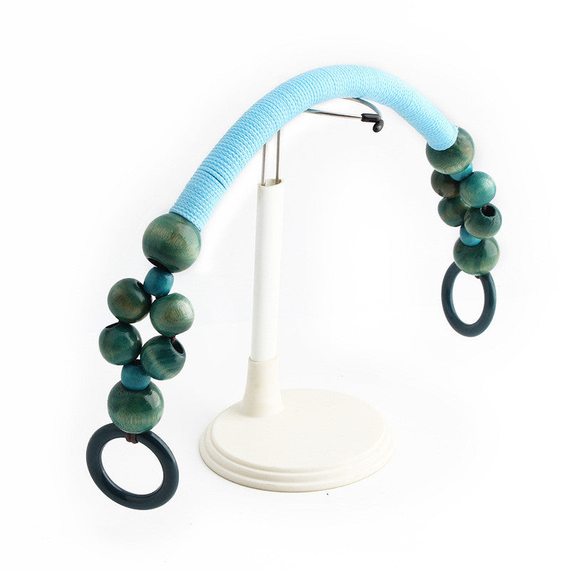 1pc Rope Bag Handle- Wooden Beads Bag Handle- Tali Beg