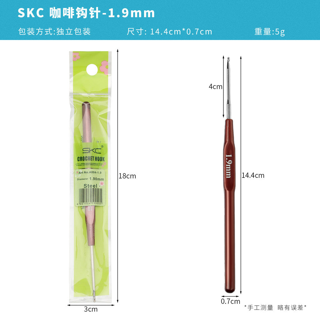 【SKC】Metal Crochet Hook with Plastic Grip Handle | Crochet Hook for Lace Yarn| Jarum Kait untuk Benang Lace