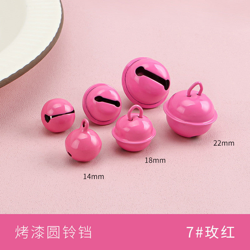 【10pcs】14–22mm Color-Painted Jingle Bell Charm | Small DIY Pendant | Keychain Accessory | Lonceng Hias Cat Warna 14–22mm