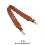 61cm PU Leather Bag Strap | Single Shoulder Underarm Strap | Amber Ebony Color | Solid Detachable Bag Accessory| Handle