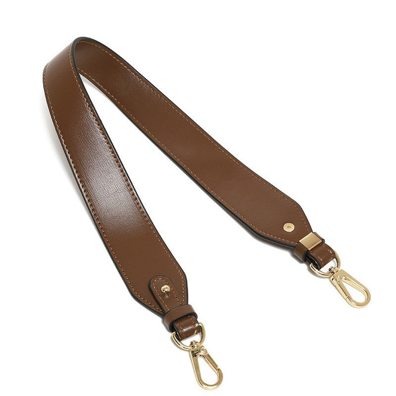 61cm PU Leather Bag Strap | Single Shoulder Underarm Strap | Amber Ebony Color | Solid Detachable Bag Accessory| Handle