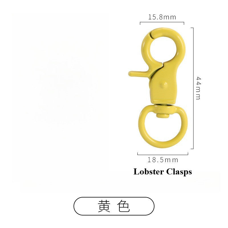 1pcs - DIY Color Painted Zinc Alloy Lobster Clasps | Keychain & Bag Accessories | Cangkuk Brg | Aksesori Gantungan Kunci