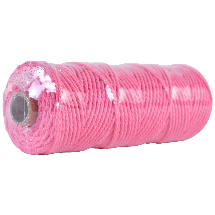 2mm Colorful Cotton Rope | DIY Macrame Craft Cord | Thick Twisted String for Wall Hanging, Wrapping & Decoration
