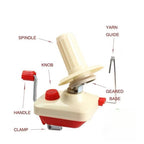 Household Yarn Winder | Tabletop Easy Hand Crank Wool Winder | Winding Tools - Mesin Penggulung Benang Meja