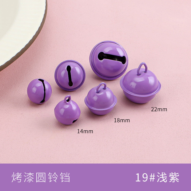 【10pcs】14–22mm Color-Painted Jingle Bell Charm | Small DIY Pendant | Keychain Accessory | Lonceng Hias Cat Warna 14–22mm