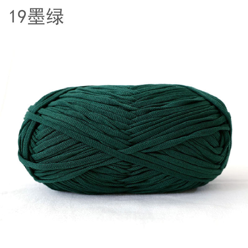 200g Flat Tape Yarn | Polyester Crochet Yarn for Bags & Hats | Ribbon Yarn | Benang Kait Beg