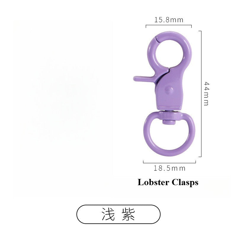 1pcs - DIY Color Painted Zinc Alloy Lobster Clasps | Keychain & Bag Accessories | Cangkuk Brg | Aksesori Gantungan Kunci