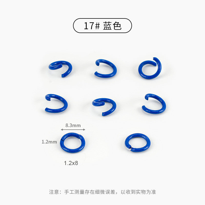 20pcs Open Jump Ring [8mm] - Metal Connector Ring | Single Loop for Keychain Materials | Cincin Penyambung Logam