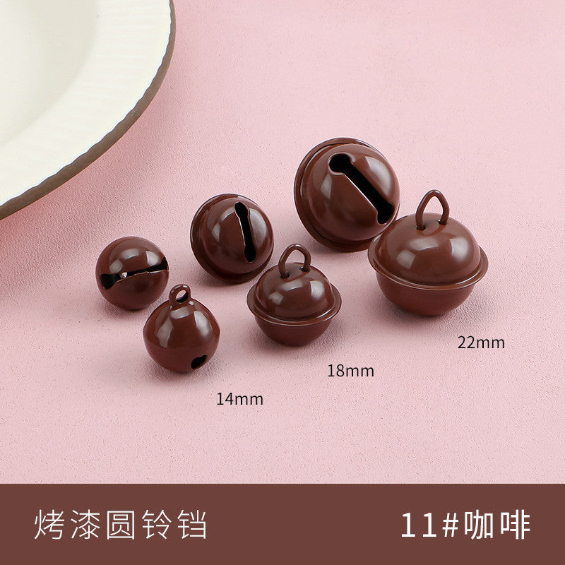 【10pcs】14–22mm Color-Painted Jingle Bell Charm | Small DIY Pendant | Keychain Accessory | Lonceng Hias Cat Warna 14–22mm