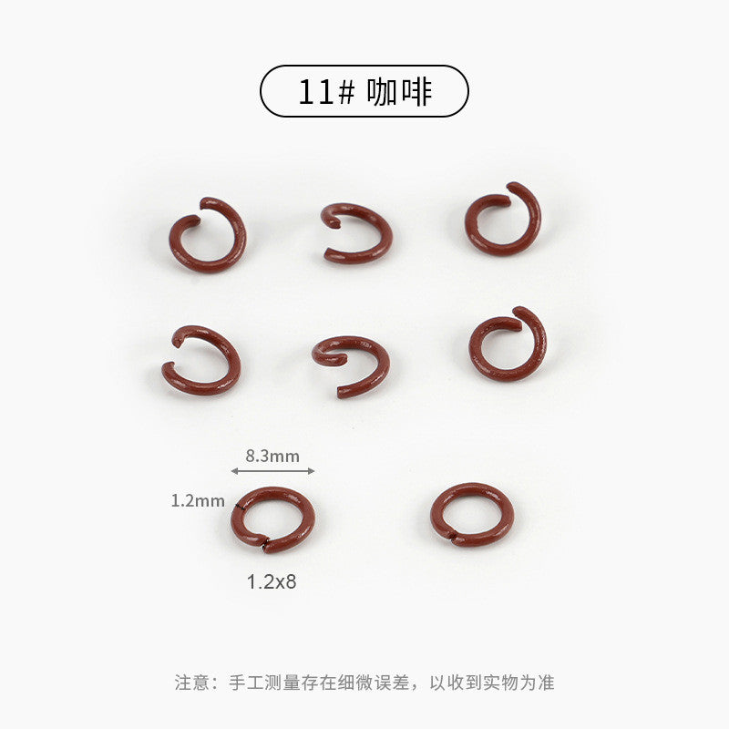 20pcs Open Jump Ring [8mm] - Metal Connector Ring | Single Loop for Keychain Materials | Cincin Penyambung Logam