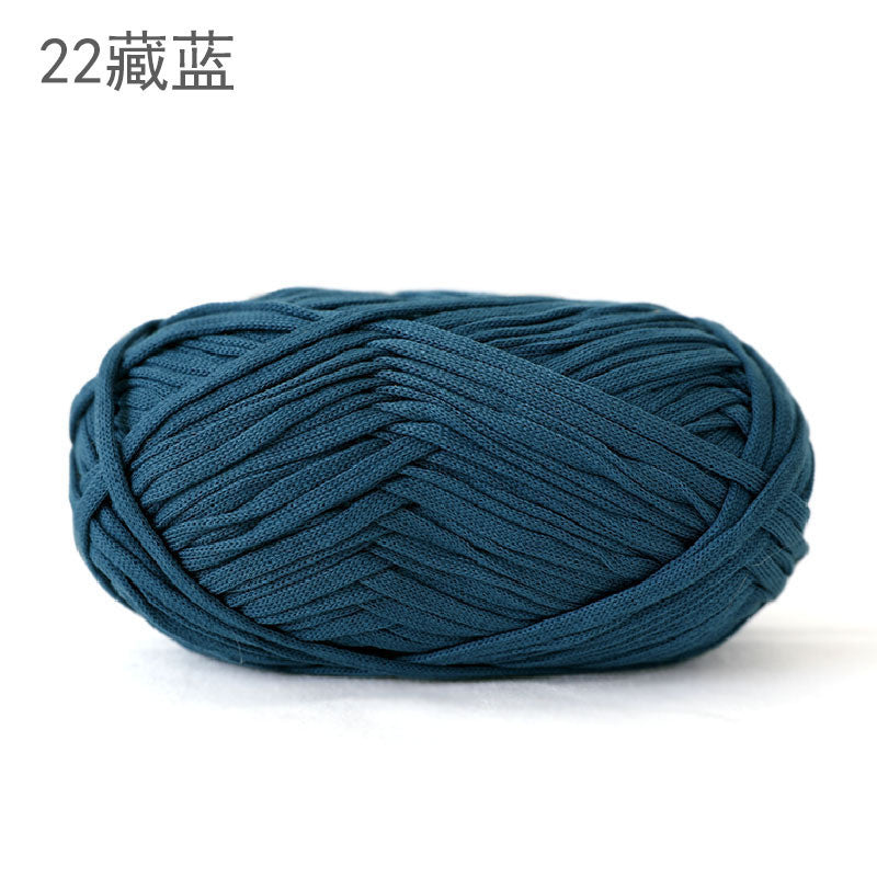 200g Flat Tape Yarn | Polyester Crochet Yarn for Bags & Hats | Ribbon Yarn | Benang Kait Beg
