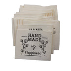 5pcs Cartoon Cute Cotton Handmade Printed Label DIY Handmade Article Collar Label Hair Band Cloth Label Trademark