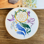 Dream Catcher Embroidery Kit- Material Pack- Needlework-DIY Cross Stitch Set-Set Sulaman Tangan