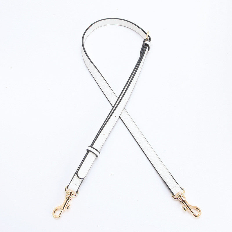 1pc Genuine Leather Bag Strap Adjustable Litchi Texture | Thin Shoulder/ Crossbody Long Strap | Replacement Bag Strap