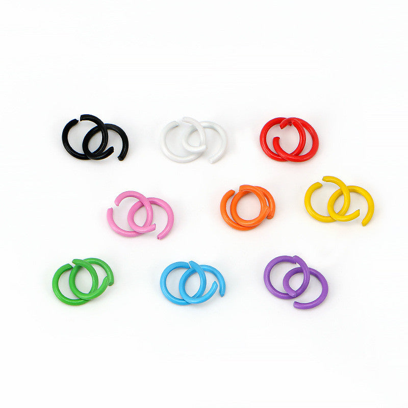 20pcs Open Jump Ring [8mm] - Metal Connector Ring | Single Loop for Keychain Materials | Cincin Penyambung Logam