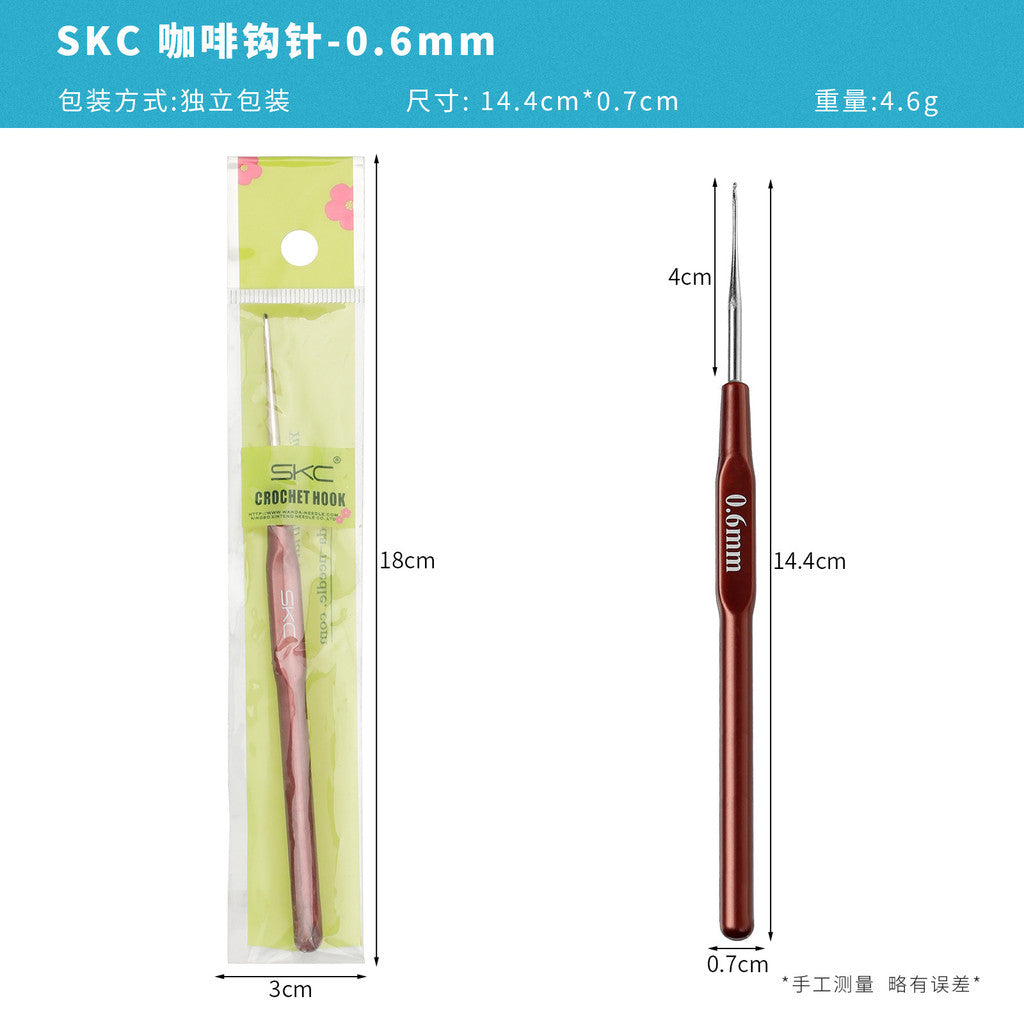 【SKC】Metal Crochet Hook with Plastic Grip Handle | Crochet Hook for Lace Yarn| Jarum Kait untuk Benang Lace